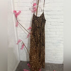 Forever 21 Leopard Print Maxi Dress - Brown
